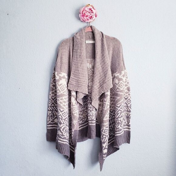 Abercrombie & Fitch Aztec Pattern Waterfall‎ Open Front Cardigan - Picture 1 of 7